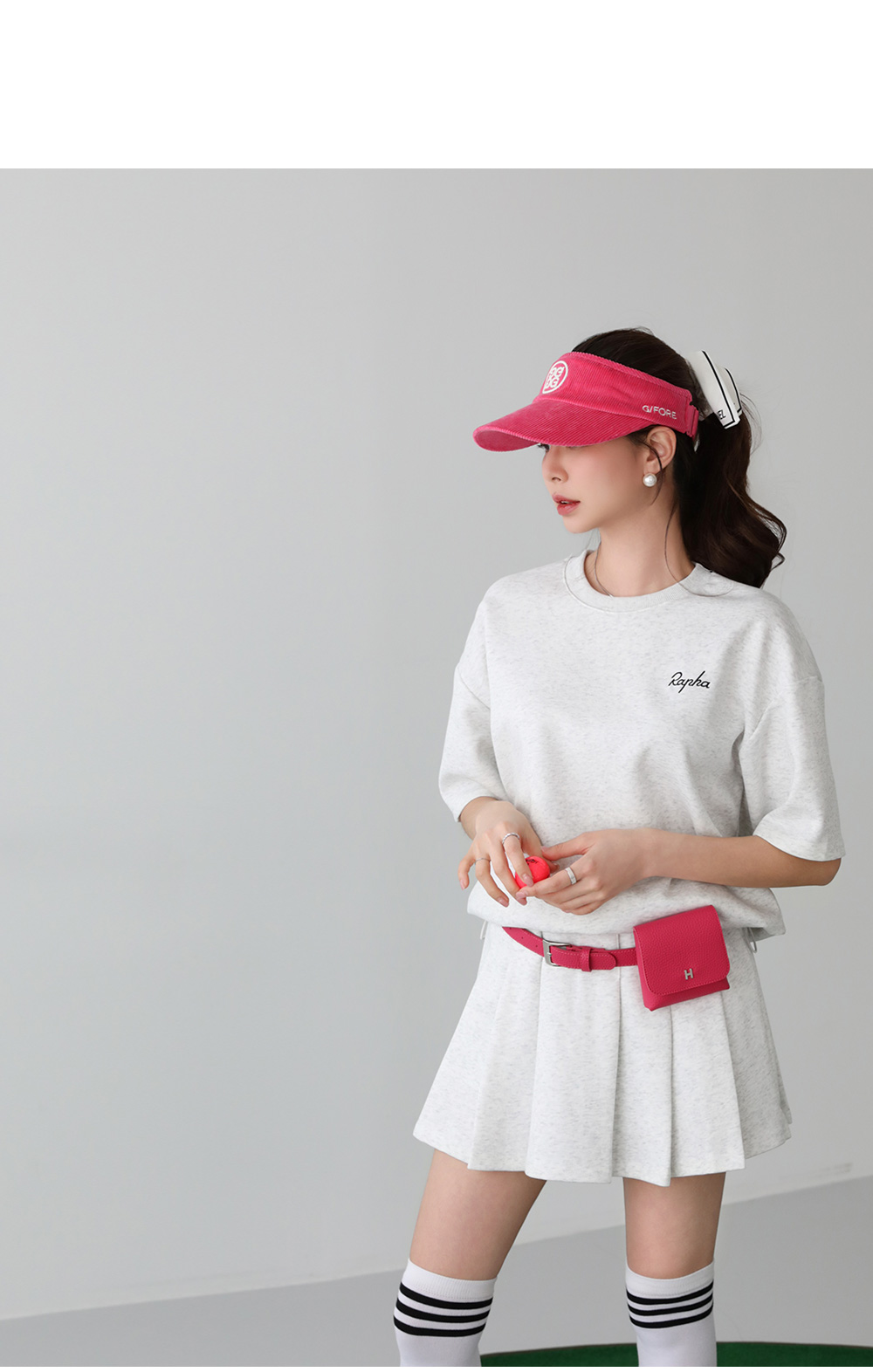 [패턴퀸 GOLF] 로고 이너팬츠 스커트 셋업 96362 상세 이미지 16