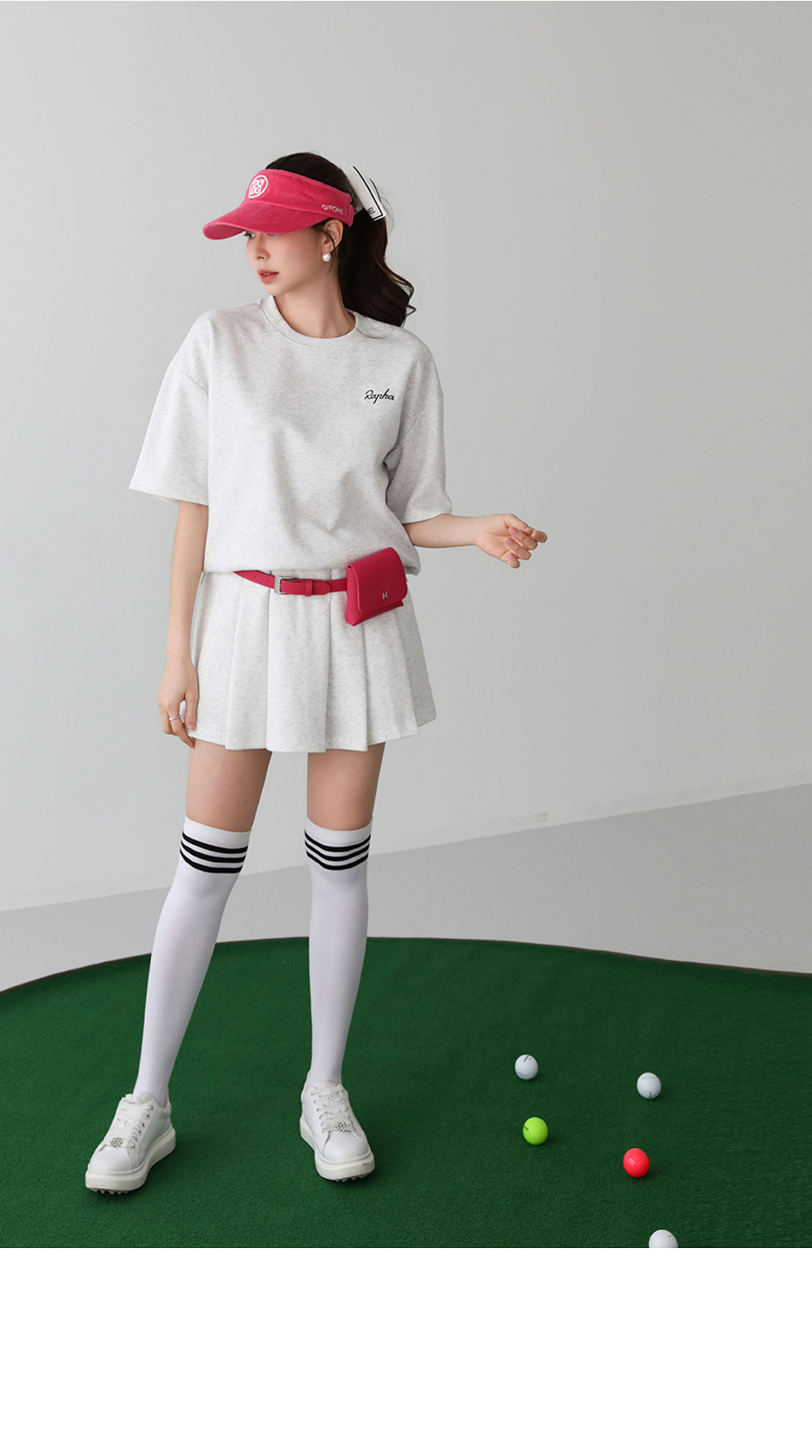 [패턴퀸 GOLF] 로고 이너팬츠 스커트 셋업 96362 상세 이미지 17