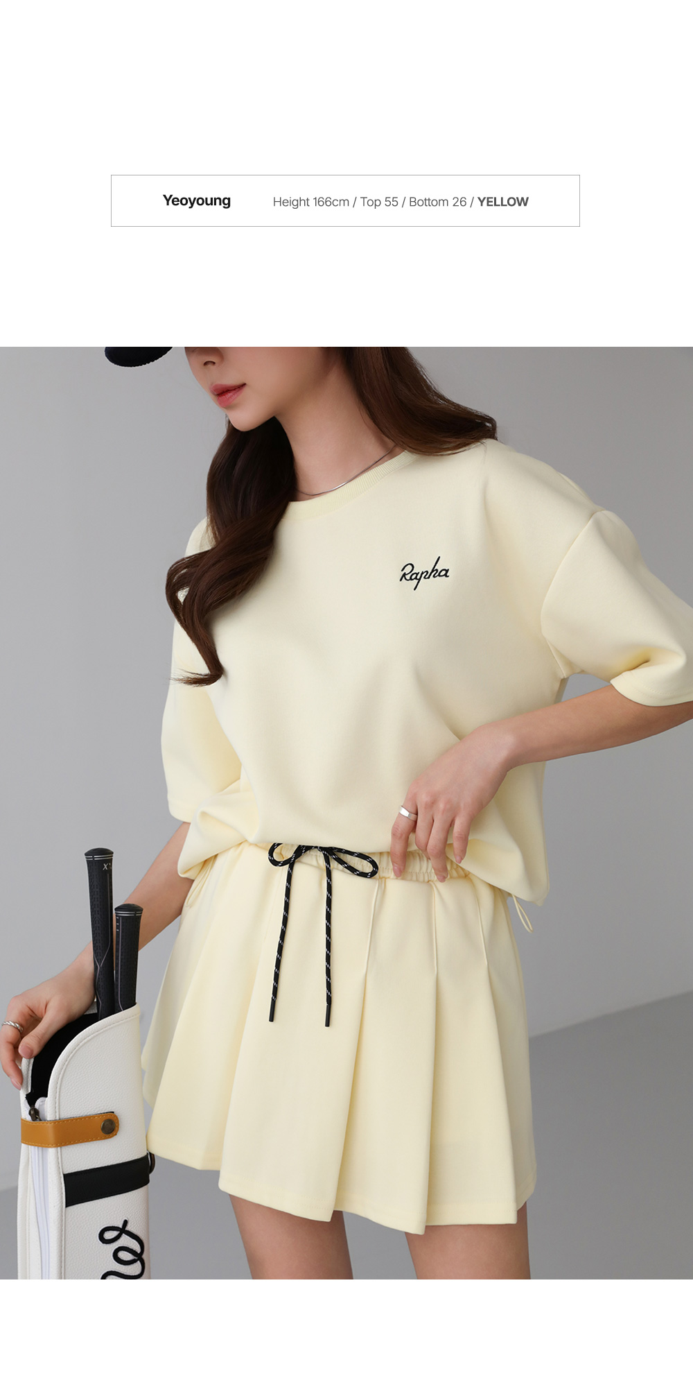 [패턴퀸 GOLF] 로고 이너팬츠 스커트 셋업 96362 상세 이미지 18